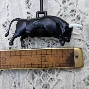 Torres Plastic Bull Charm for Crafting or Collecting Black Sangre de Toro